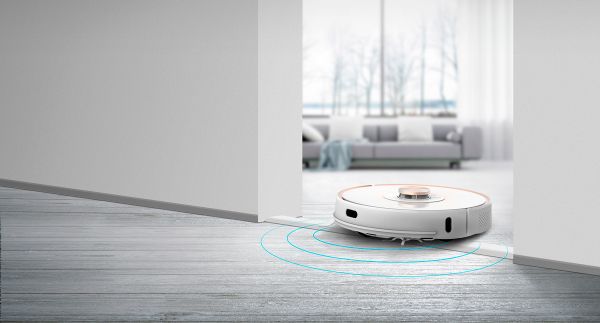 Прахосмукачка   LENOVO ROBOT VACUUM CLEANER T1 PRO + DUSTBIN DOCK GOLD-WHITE(QY61A20363)