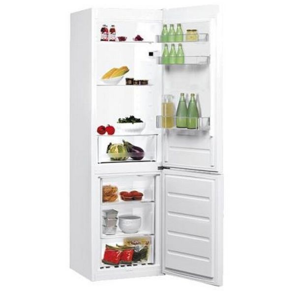 Хладилник с фризер Indesit LI7 S1E W , 308 l, F , Бял , Статична