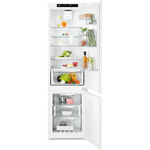 Хладилник с фризер за вграждане AEG SCE819E5TS BI