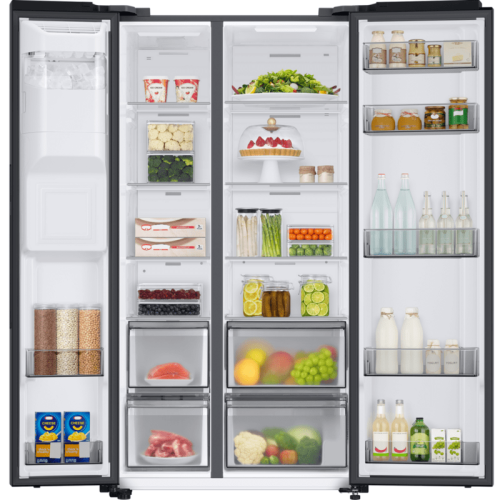 Хладилник с фризер Samsung RS68A8820B1/EF , 634 l, F , No Frost , Черен