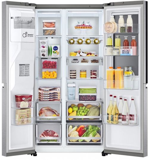 Хладилник с фризер LG GSXV91MBAE , 635L, E, INOX