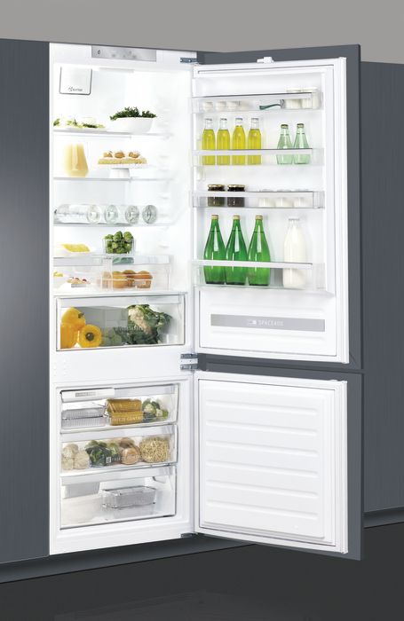 Хладилник с фризер за вграждане Whirlpool SP40 801 EU 1 , 400 l, F , Статична